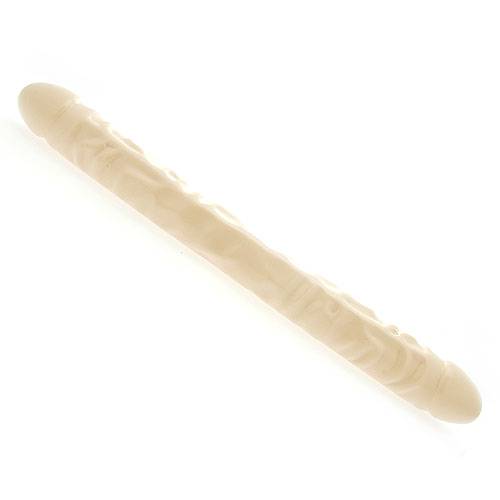 18 Inch Veined Double Header Natural Dildo