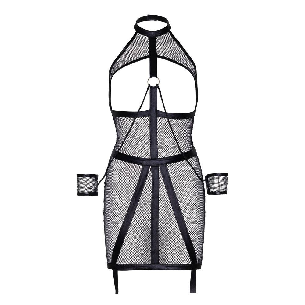 Leg Avenue KINK Wet Look Fishnet Open Bondage Dress - Image 2