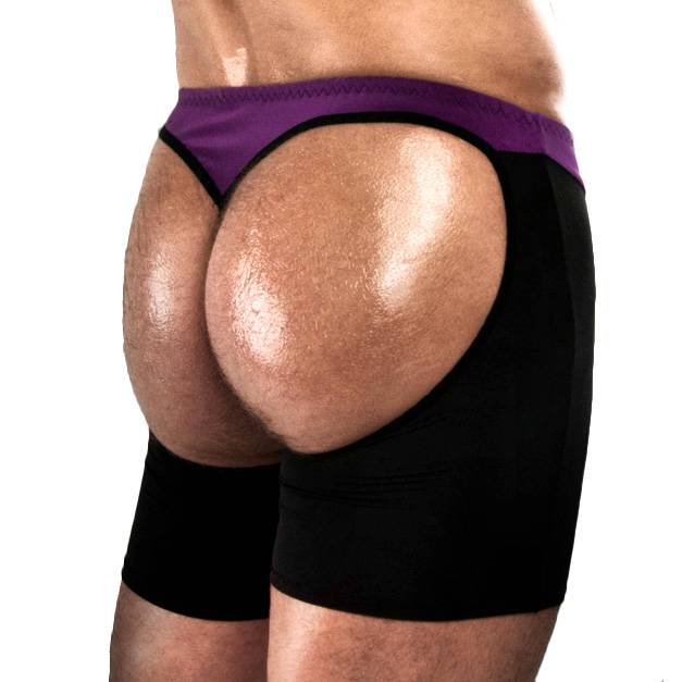 Passion Violet And Black Boxer Shorts - Image 3