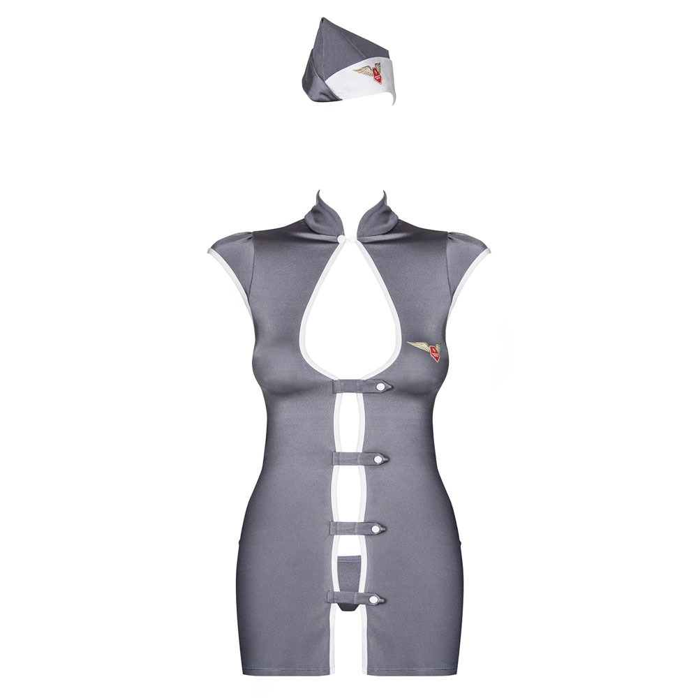 Obsessive Grey Stewardess Costume 1