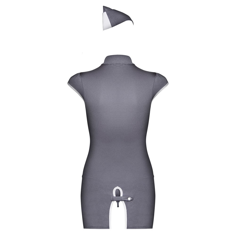 Obsessive Grey Stewardess Costume 2