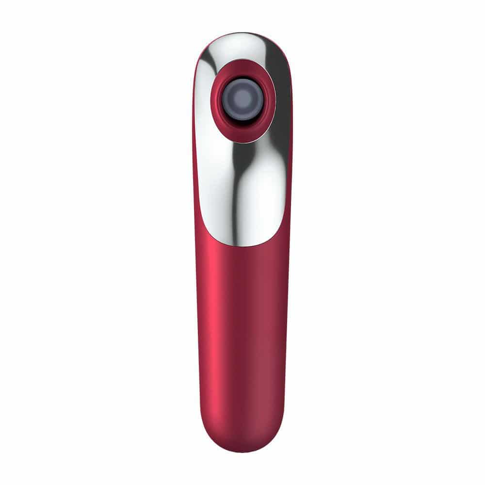 Satisfyer App Enabled Dual Love Clitoral Massager (Red) Front