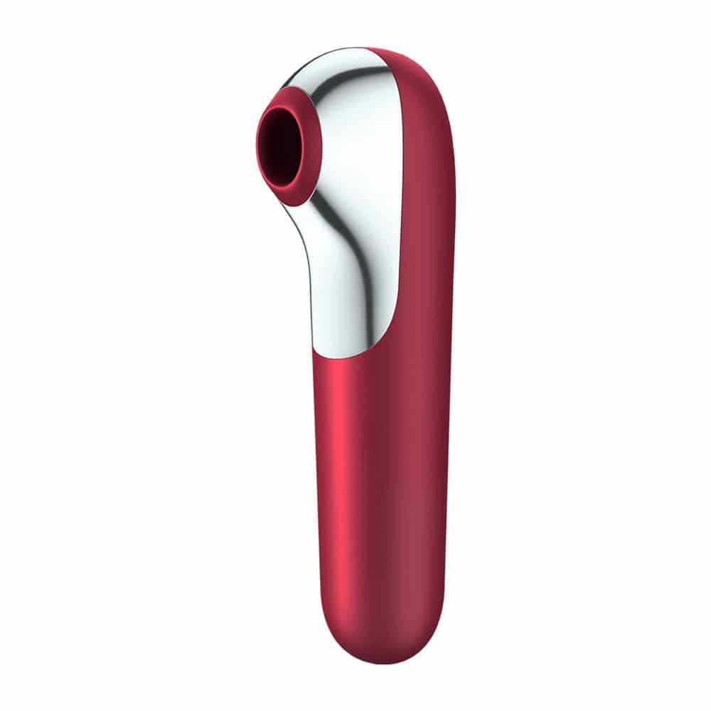 Satisfyer App Enabled Dual Love Clitoral Massager (Red)
