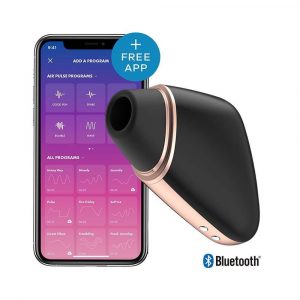 Satisfyer App Enabled Love Triangle Clit Massager (Black) With App