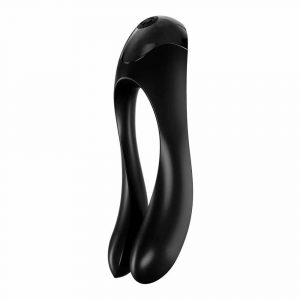 Satisfyer Candy Cane Finger Vibrator (Black)