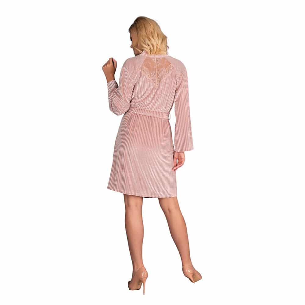 Corsetti Mikiss Dressing Gown (Pink) - Back