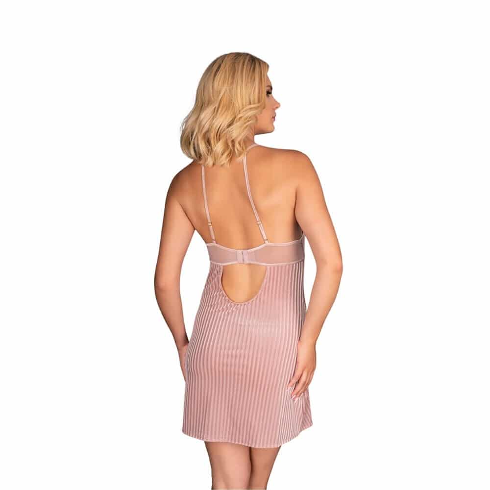 Corsetti Thorjako Nightdress And Thong (Pink) - Back