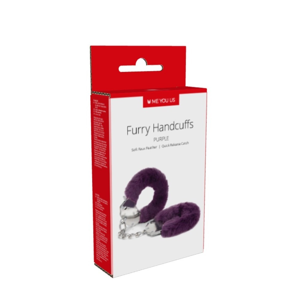 Me You Us Furry Handcuffs Purple - Image 4