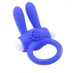 Cock Ring With Rabbit Ears Blue Cock Ring With Rabbit Ears Blue