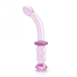 Glaze Glass Rosebud G-Spot Dildo