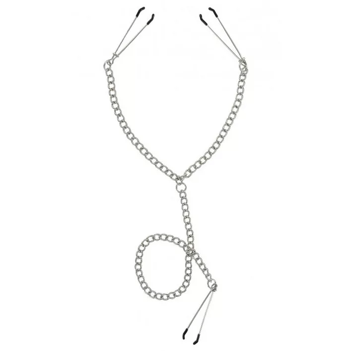 Master Series Nipple To Clit Tweezer Clamp Set