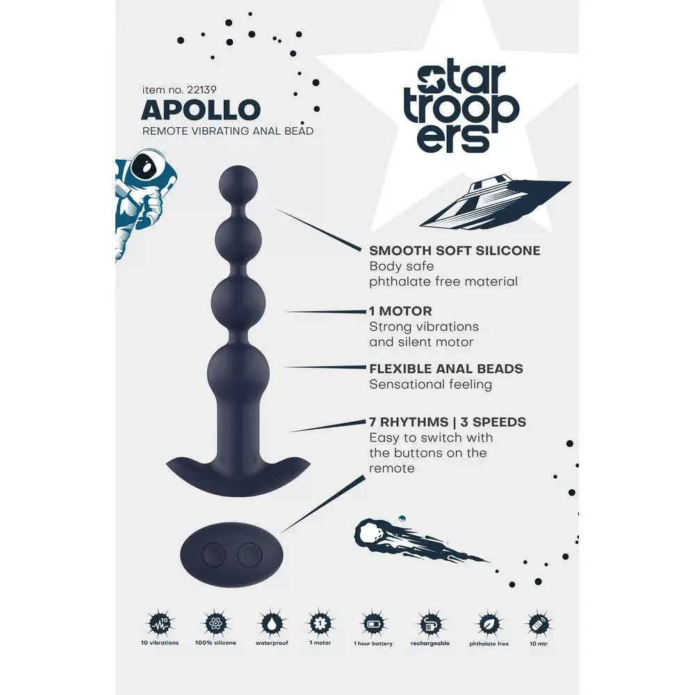 Startroopers Apollo Remote Vibrating Anal Beads - Image 4